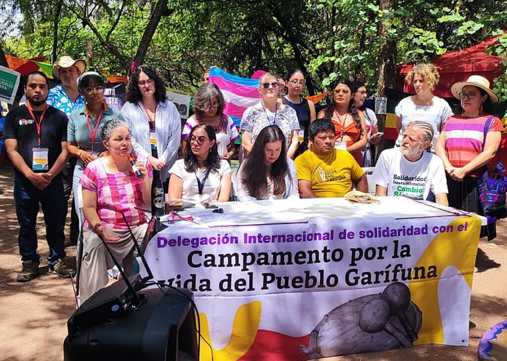 Comunicado. Delegación Internacional de Solidaridad con el Campamento por la vida del Pueblo Garífuna